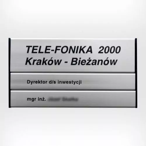 Tabliczka przydrzwiowa economy telefonika