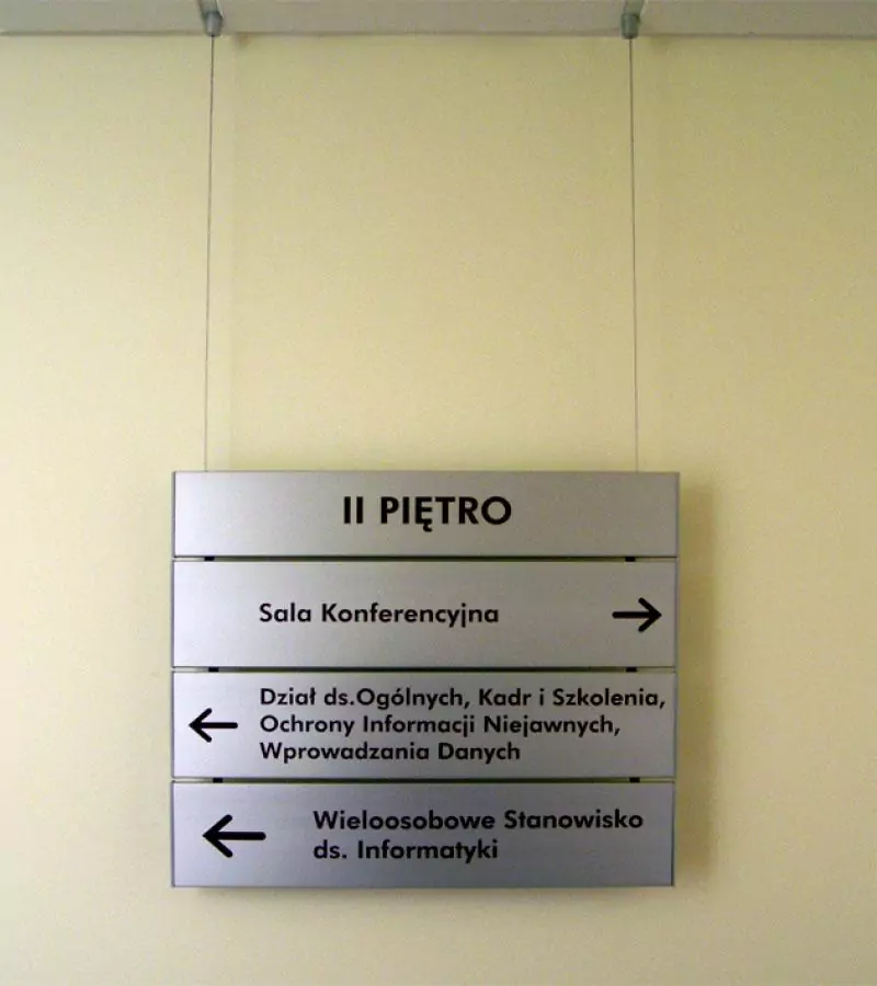 Tablice wiszące aluminiowe