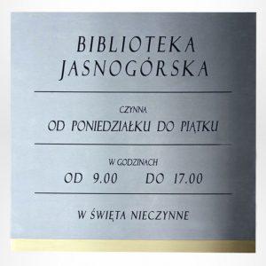 Tabliczki ze stali nierdzewnej